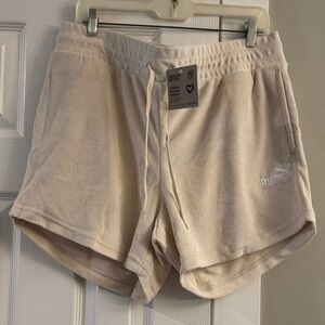 Puma Women's Athletic Cream Shorts
